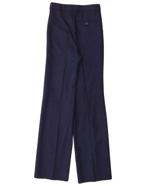 Vintage Herren-Anzughose mit Klammern, W25, L35, Marineblau