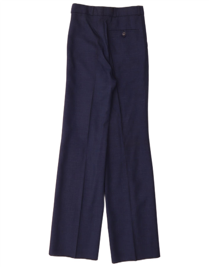 Vintage Herren-Anzughose mit Klammern, W25, L35, Marineblau