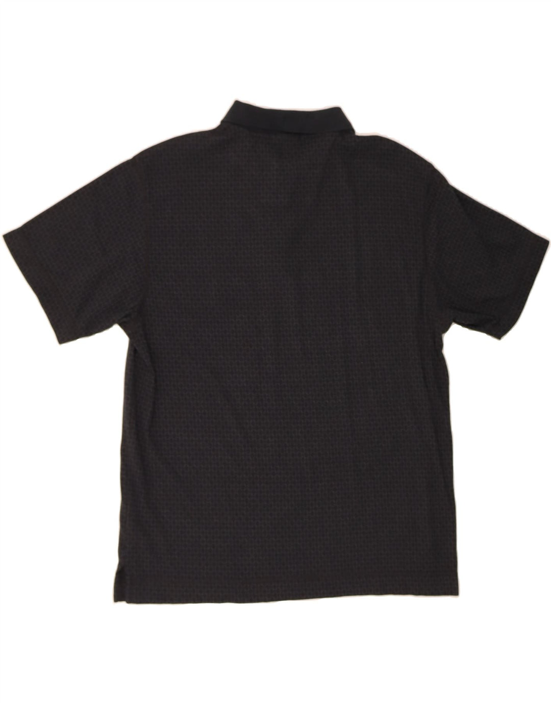 NAUTICA Mens Polo Shirt Large Black Geometric Cotton Vintage Nautica and Second-Hand Nautica from Messina Hembry 
