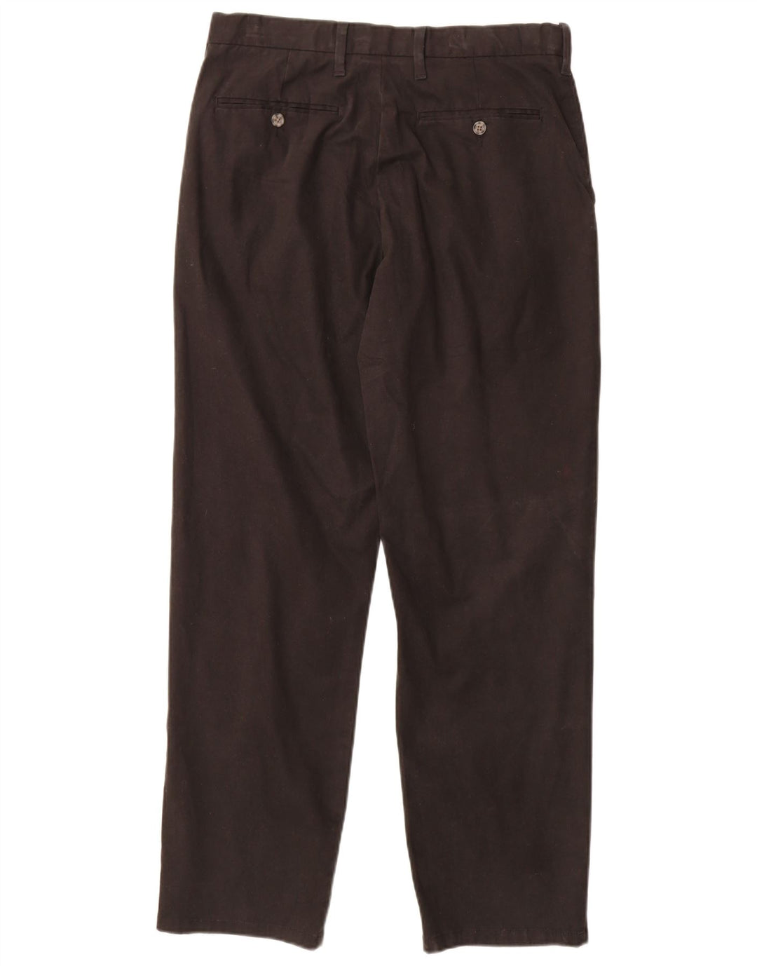 Marks & Spencer Herren-Chinohose mit normaler Passform, W32, L31, schwarze Baumwolle
