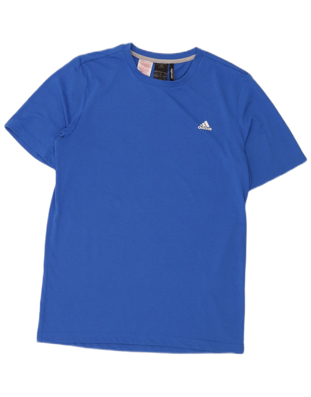 ADIDAS Jungen Climalite T-Shirt Top 15-16 Jahre Blaues Polyester