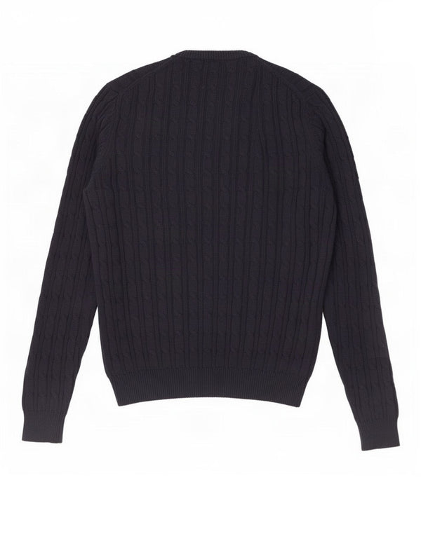 Farah Herren-Pullover mit Rundhalsausschnitt, Größe S, marineblaue Baumwolle