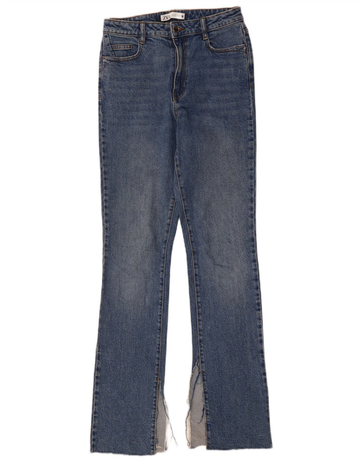 ZARA Damen Bootcut Jeans EU 36 XS W26 L33 Blau