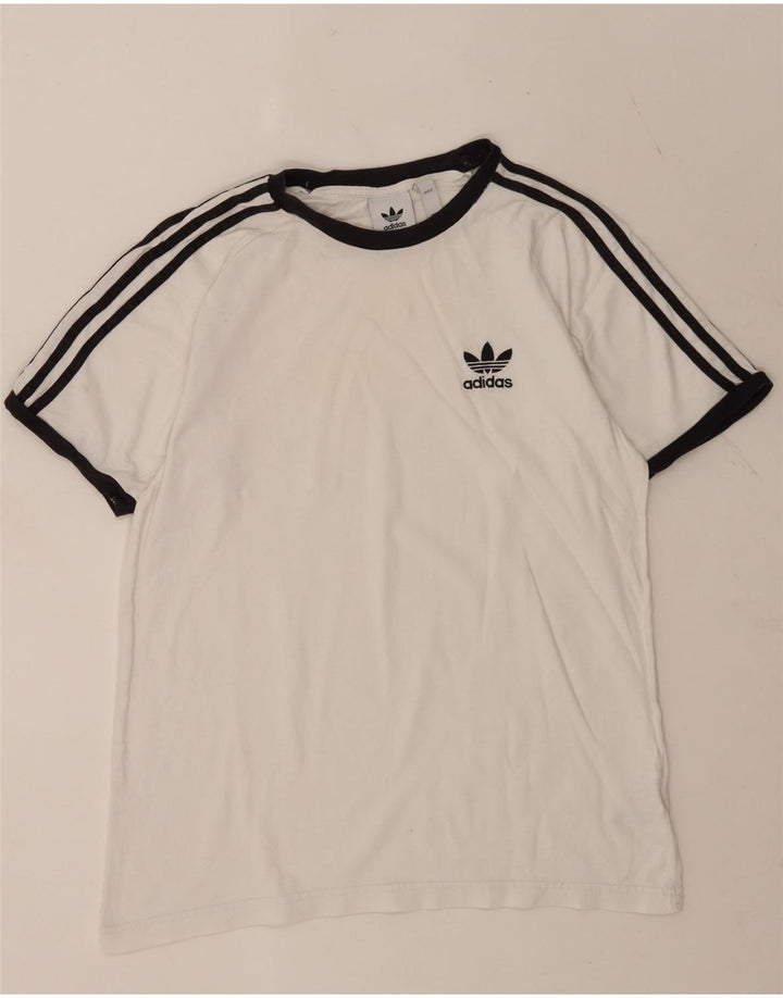 Adidas Herren T-Shirt Top Mittelweiße Baumwolle