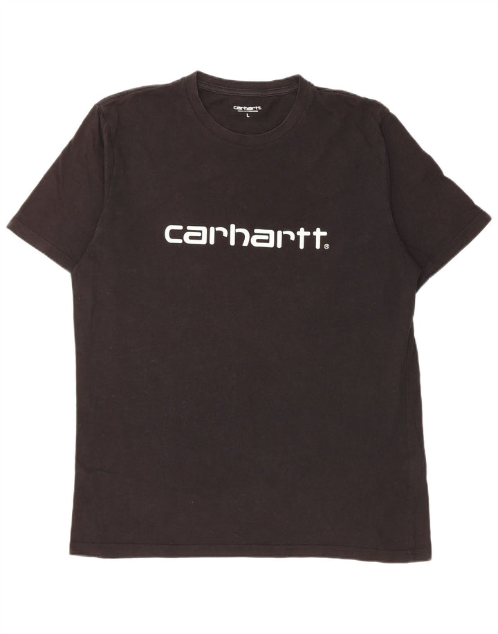 Carhartt Herren-T-Shirt mit Grafik, groß, aus schwarzer Baumwolle