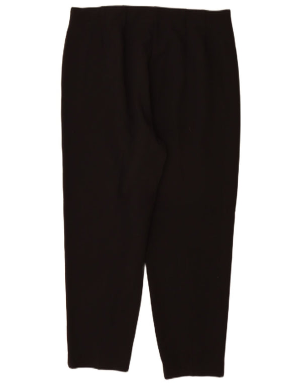 Marks & Spencer Damen-Freizeithose mit hoher Taille, UK 14, Größe L W32 L27, Schwarz