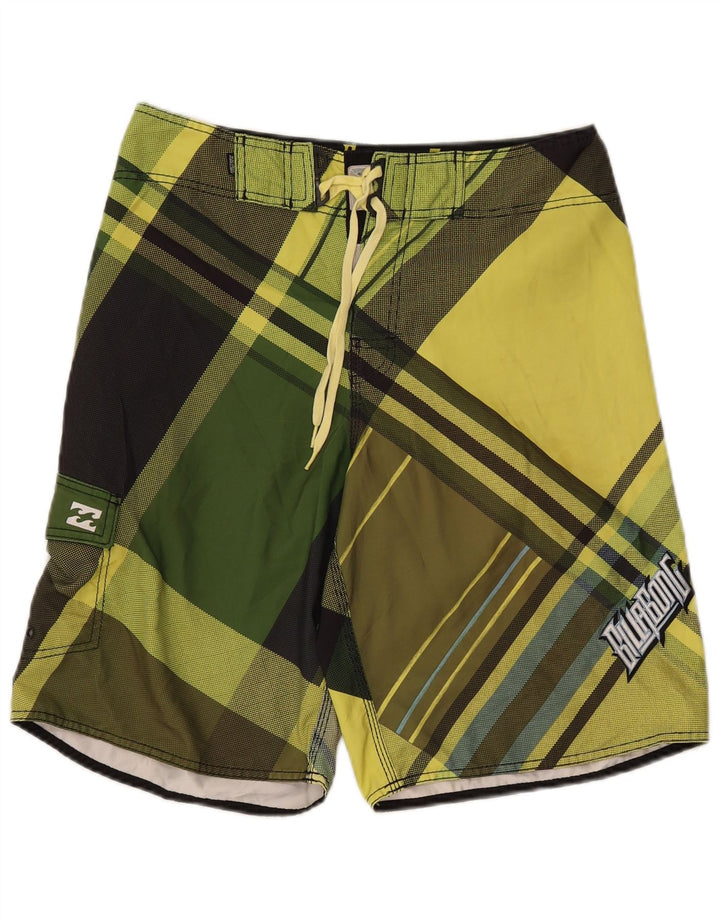 BILLABONG Herren-Badeshorts mit Grafik, mittleres Khaki, Farbblock-Polyester