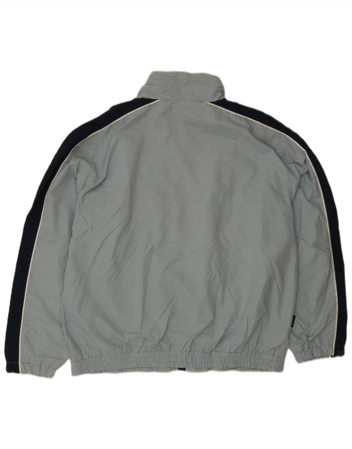 Feroti Herren-Windbreaker-Jacke, UK 42, XL, blaues Colourblock-Polyester