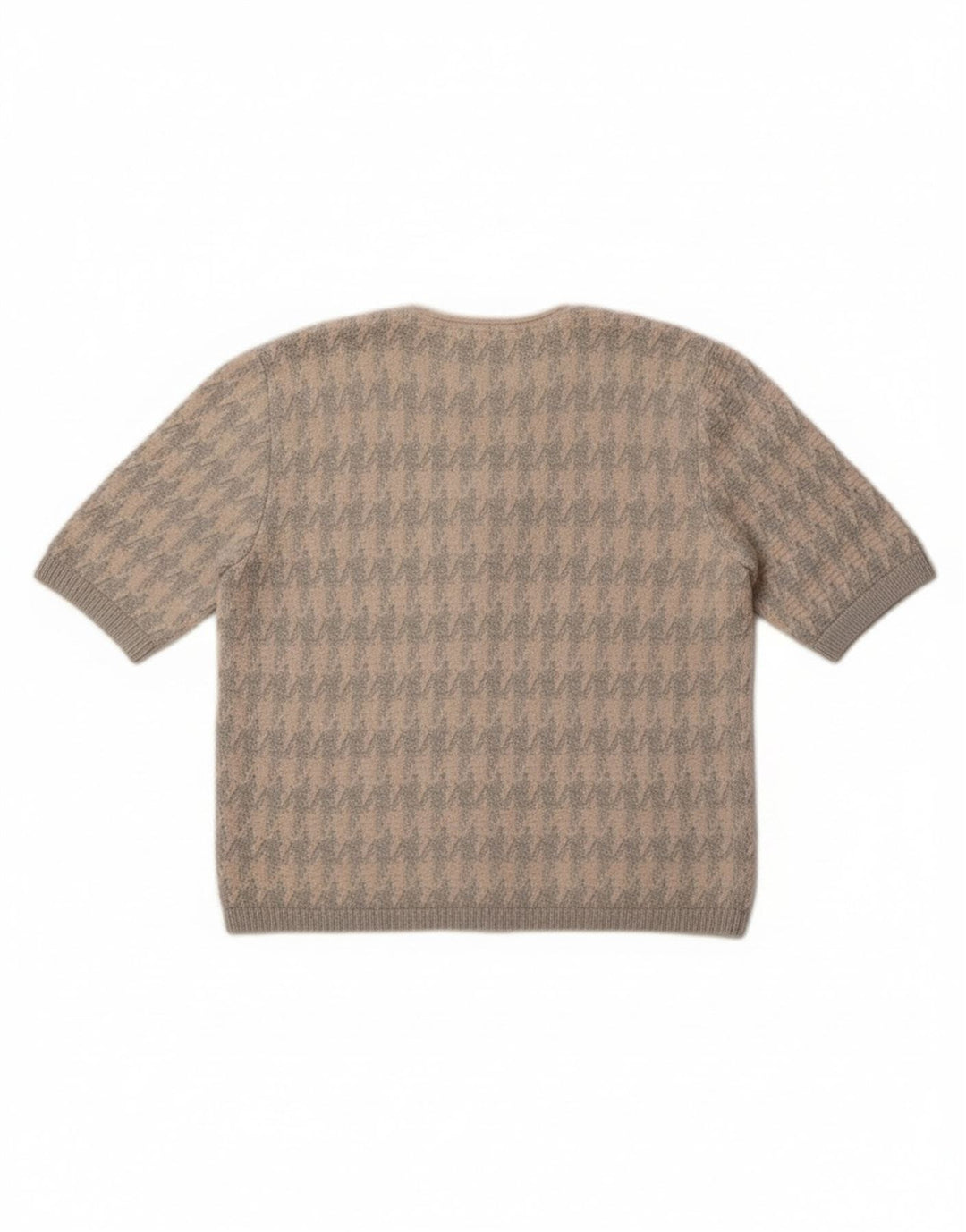 Giesswein Damen Strickjacke Pullover EU 38 Mittelweißer Hahnentritt