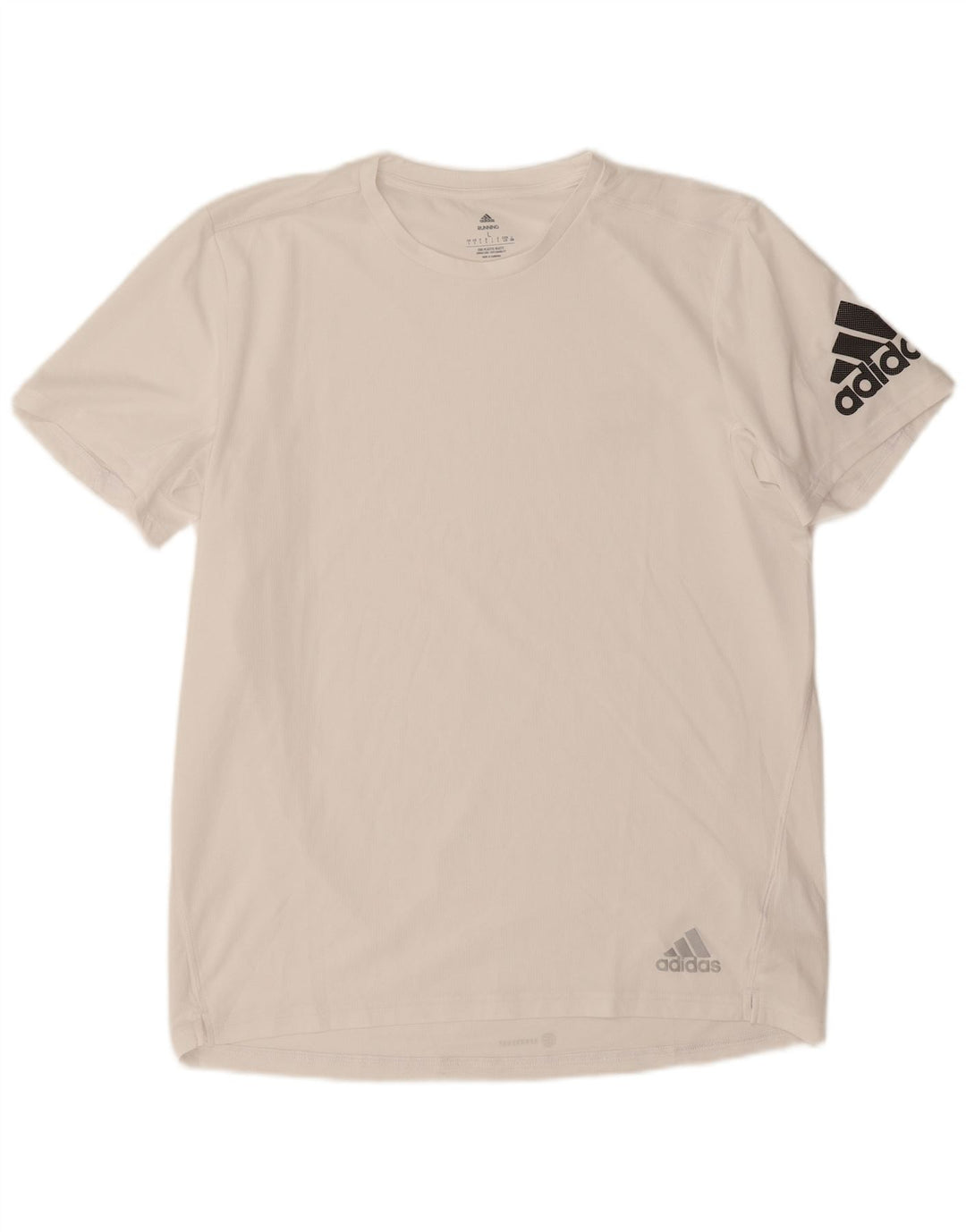 Adidas Herren Aeroready Graphic T-Shirt Top Large Weiß Polyester