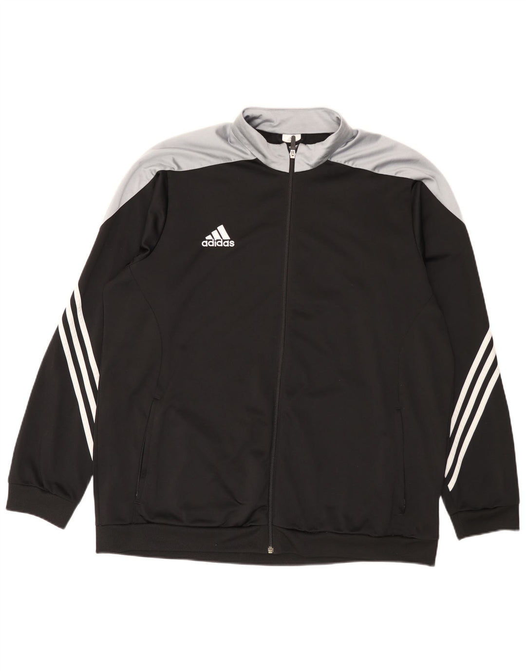 Adidas Herren Trainingsanzug Top Jacke 2XL Schwarz Colourblock Polyester