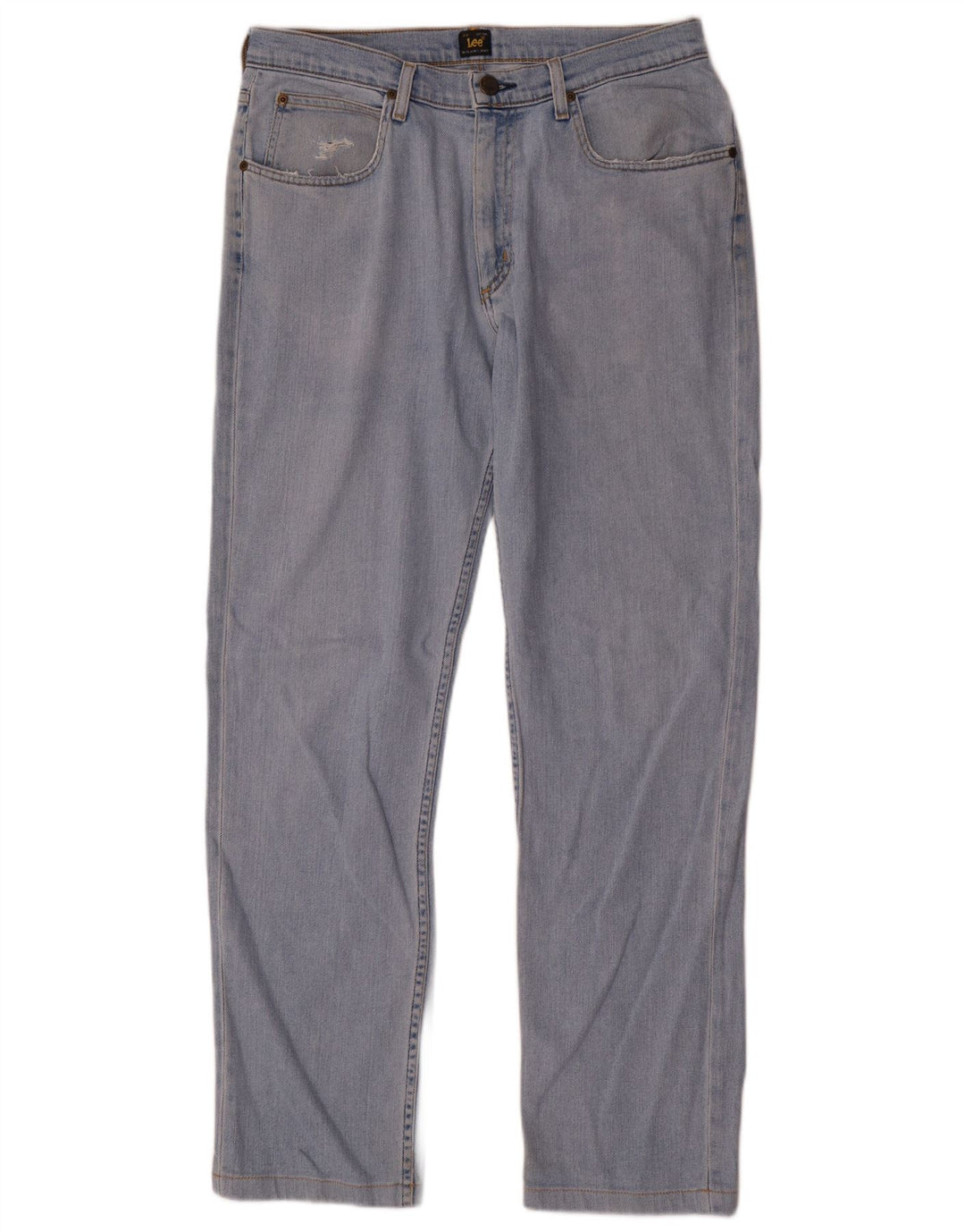 Lee Herren Brooklyn Straight Jeans W33 L32 Blaue Baumwolle