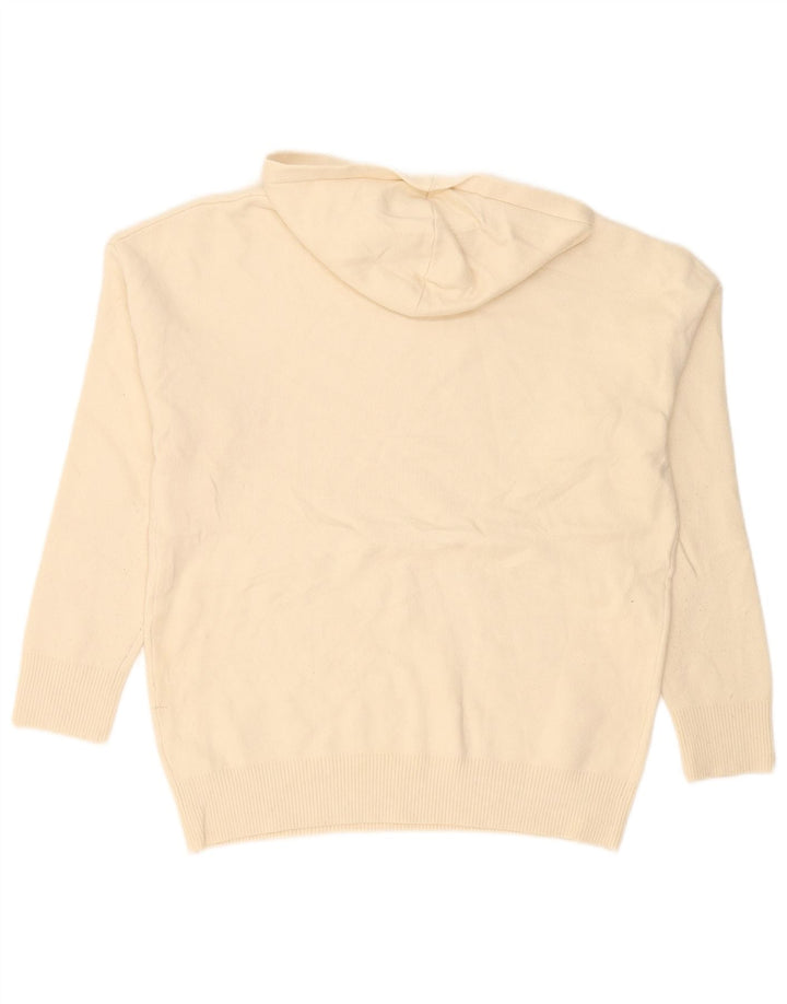 Zara Herren-Pullover mit Kapuze, Größe S, gebrochenes Weiß