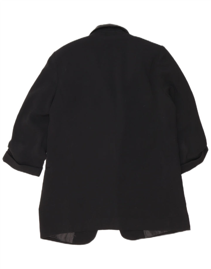 Zara Damen-Blazer mit 3/4-Ärmeln, offen, Gr. 14, mittelschwarz