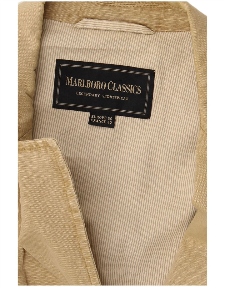 Marlboro Classics Herren-Blazer mit 3 Knöpfen, EU 50, Größe L, Beige