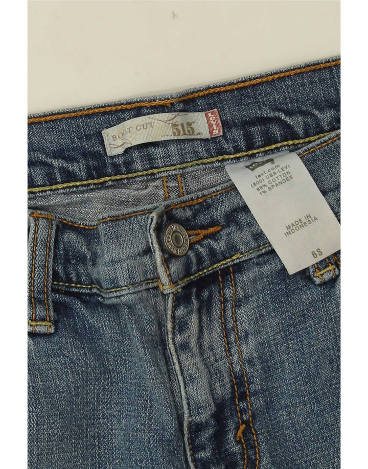 Levi's Damen 515 Bootcut Jeans W30 L29 Blaue Baumwolle