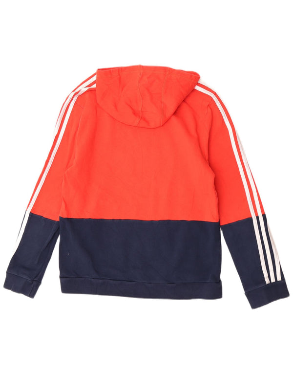 Adidas Jungen Graphic Hoodie Pullover 15–16 Jahre XL Rot Colourblock Baumwolle