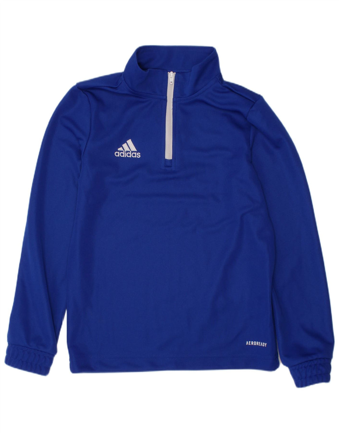 ADIDAS Jungen Aeroready Zip Neck Pullover Trainingsanzug Top 7–8 Jahre Blau