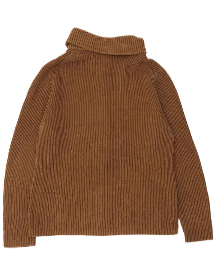 Gap Herren-Strickjacke, groß, braune Baumwolle
