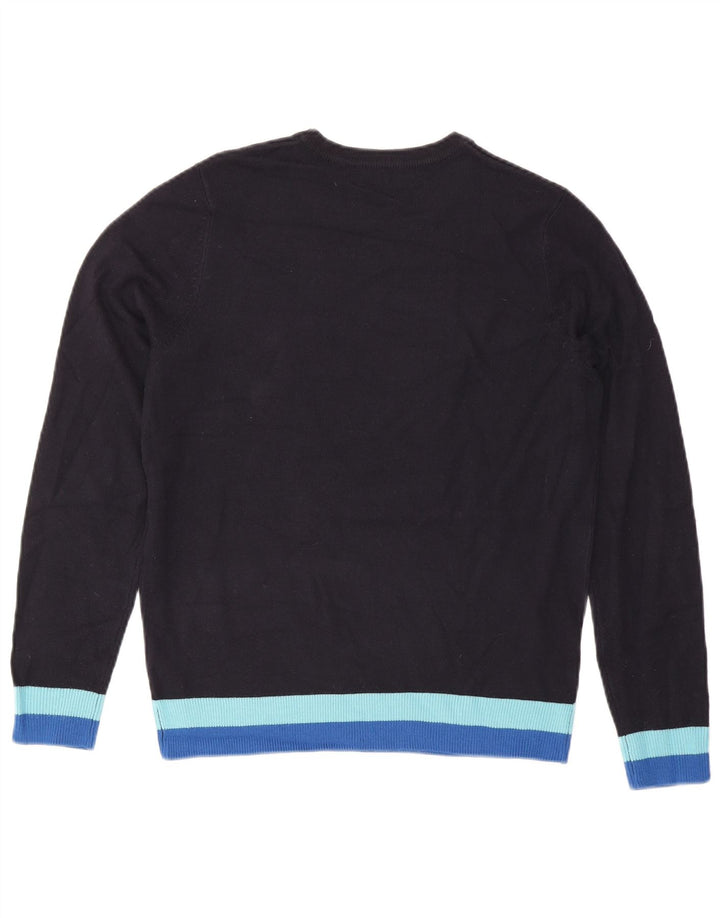 Marks & Spencer Damen-Pullover mit Rundhalsausschnitt, Gr. 14, mittleres Marineblau