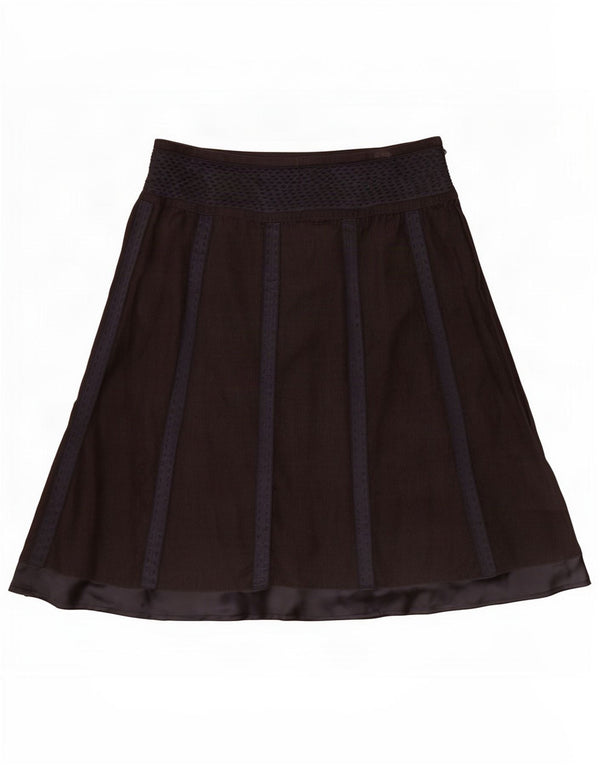 Penny Black Womens Corduroy Skirt UK 10 Small W27 Grey Striped Cotton