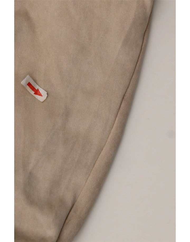 Zara Damen Übergroße Bomberjacke UK 14 Medium Beige Polyester