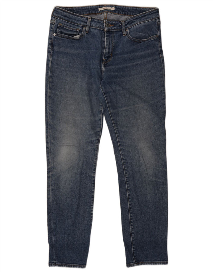 LEVI'S Damen 712 Slim Jeans W31 L28 Blaue Baumwolle