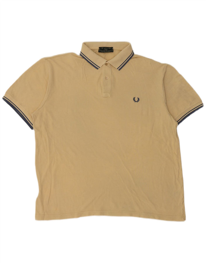 Fred Perry Herren Poloshirt XL Gelb Baumwolle