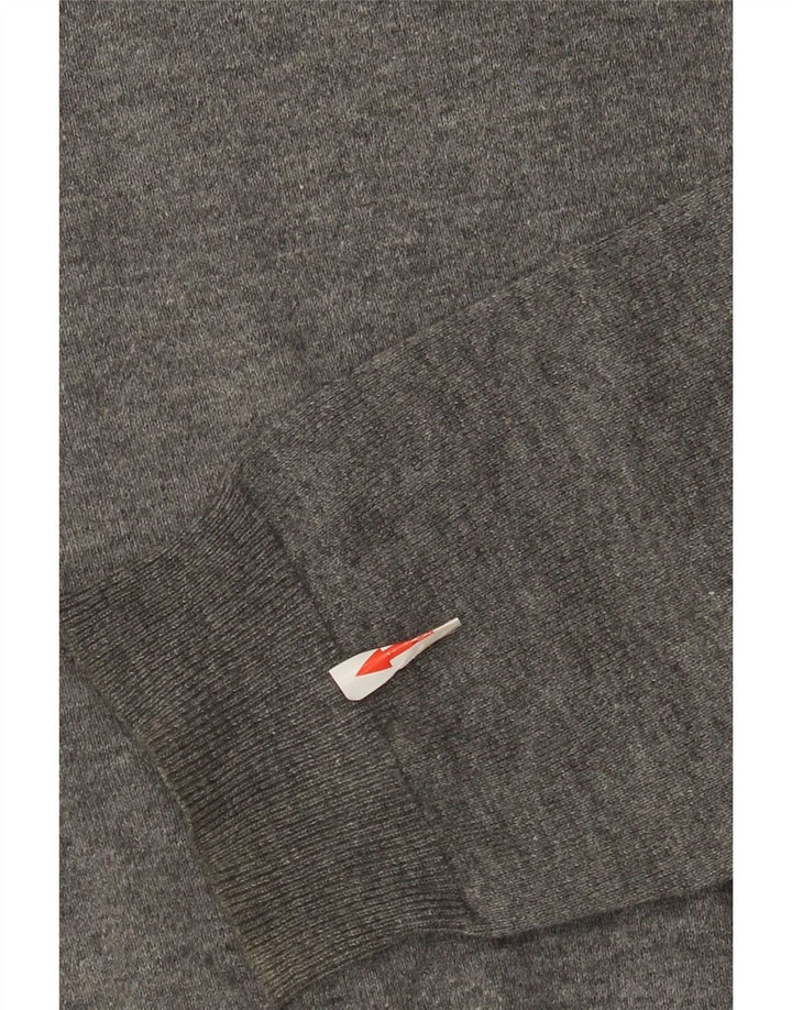 Sun68 Herren-Pullover mit Rundhalsausschnitt, reguläre Passform, XL, graue Wolle