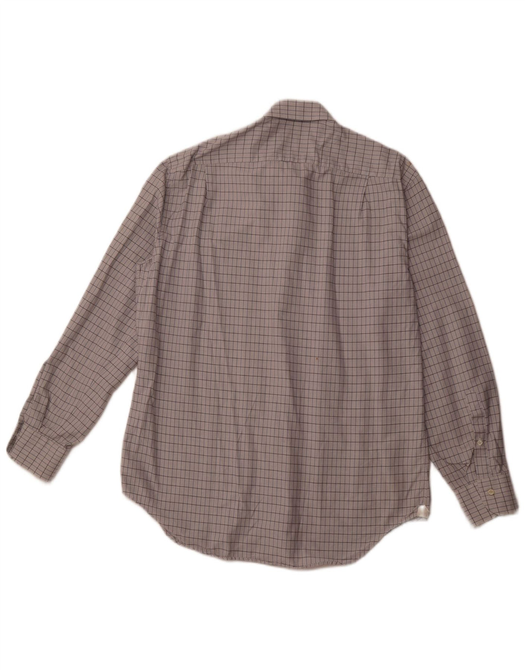 ERMENEGILDO ZEGNA Herrenhemd Größe 41 16 Große cremefarbene Karo-Baumwolle