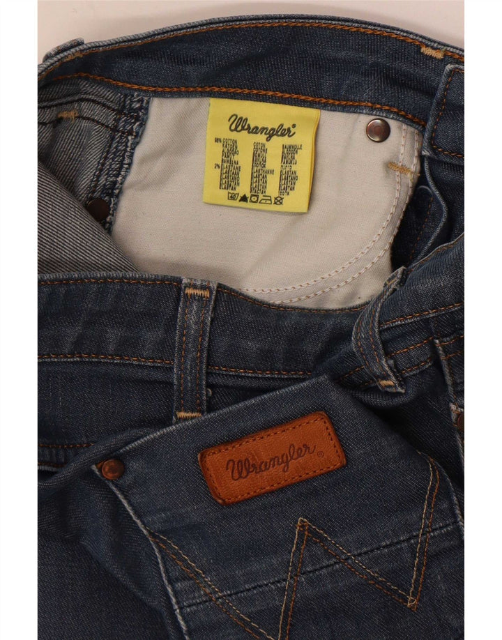 Wrangler Damen Lia Straight Jeans W27 L28 Blaue Baumwolle