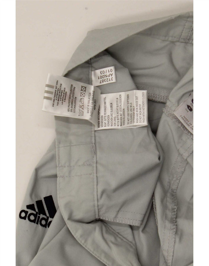 Adidas Herren Graphic Capri Hose W40 L21 Graues Polyester