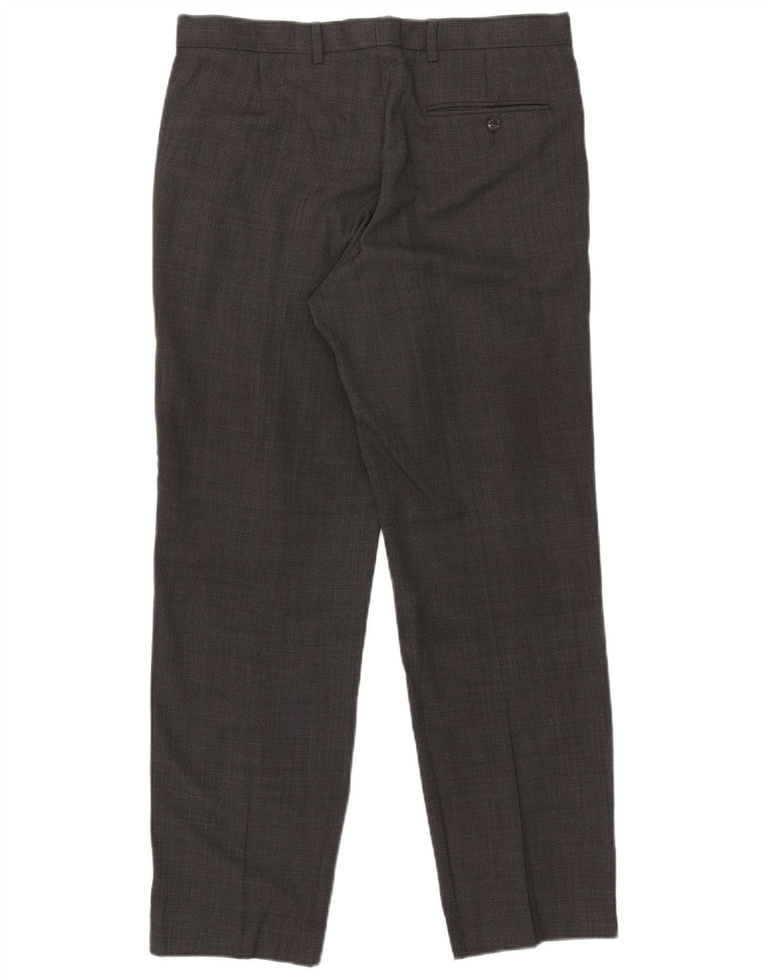 Marks & Spencer Herren-Anzughose in normaler Passform, W34, L31, graue Wolle
