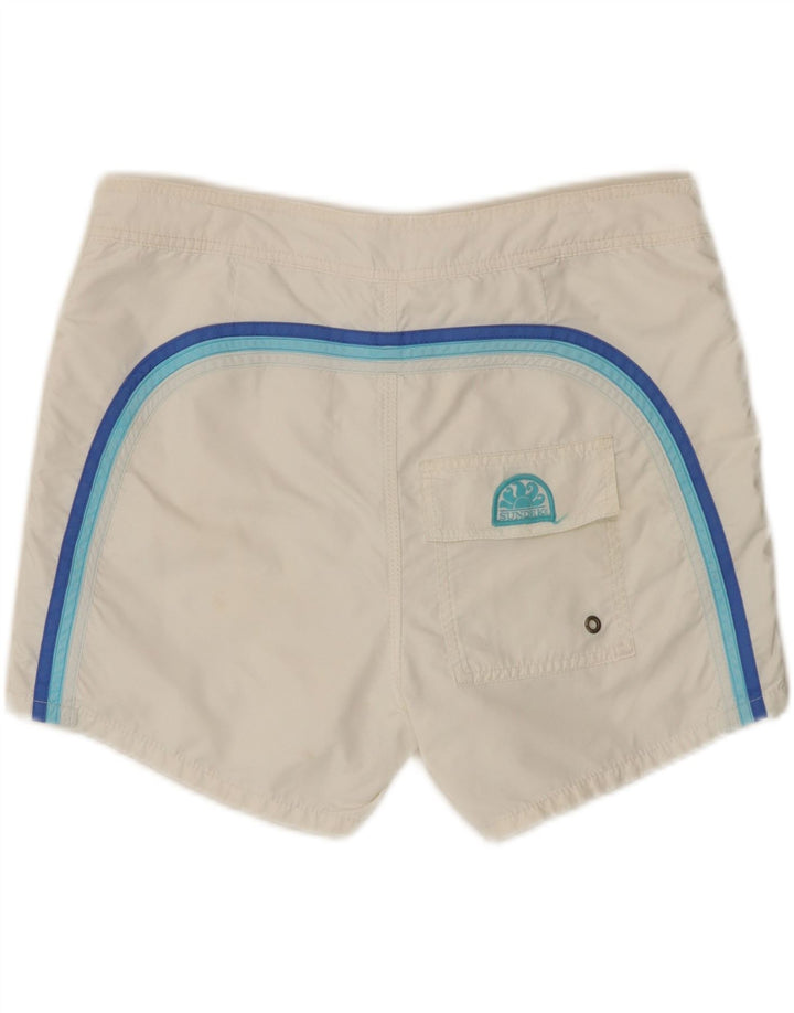 Sundek Herren-Badeshorts, Größe L, Weiß