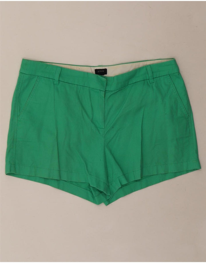 J. CREW Damen Chinoshorts US 14 XL W36 Grüne Baumwolle