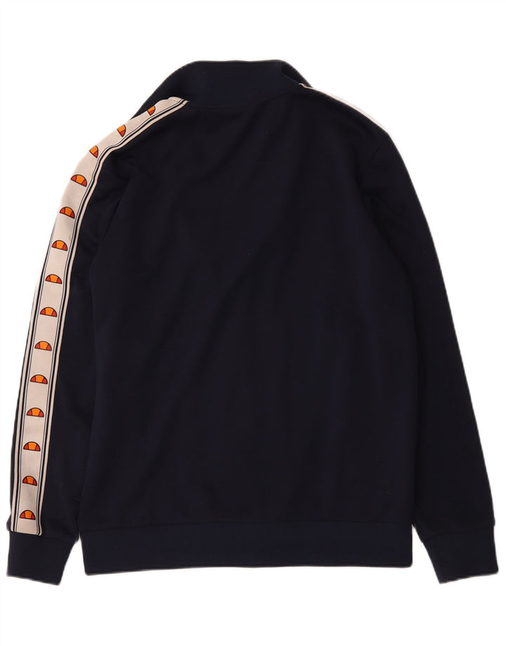 Ellesse Herren-Trainingsanzugoberteil mit Grafik, mittleres Marineblau, Farbblock