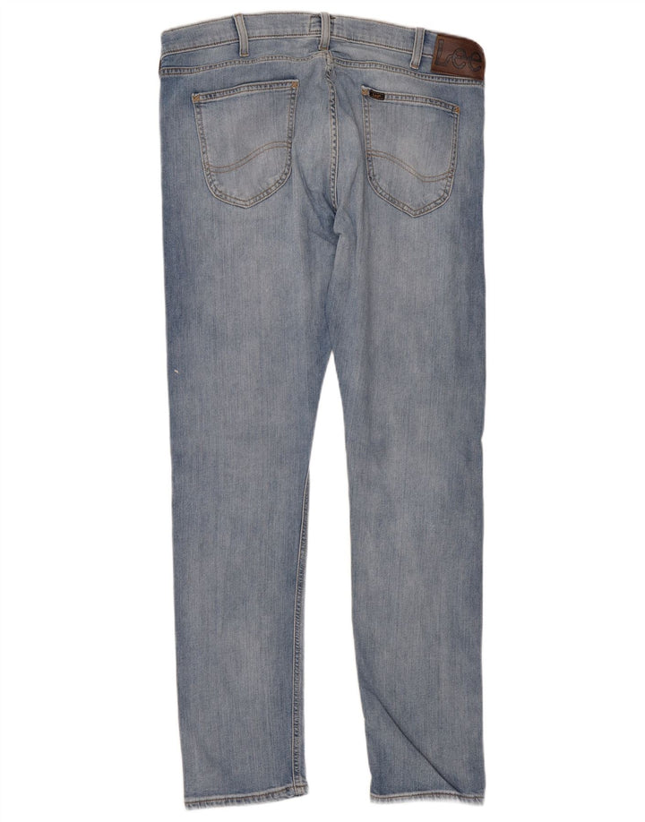 Lee Herren Luke Slim Jeans W36 L32 Blaue Baumwolle