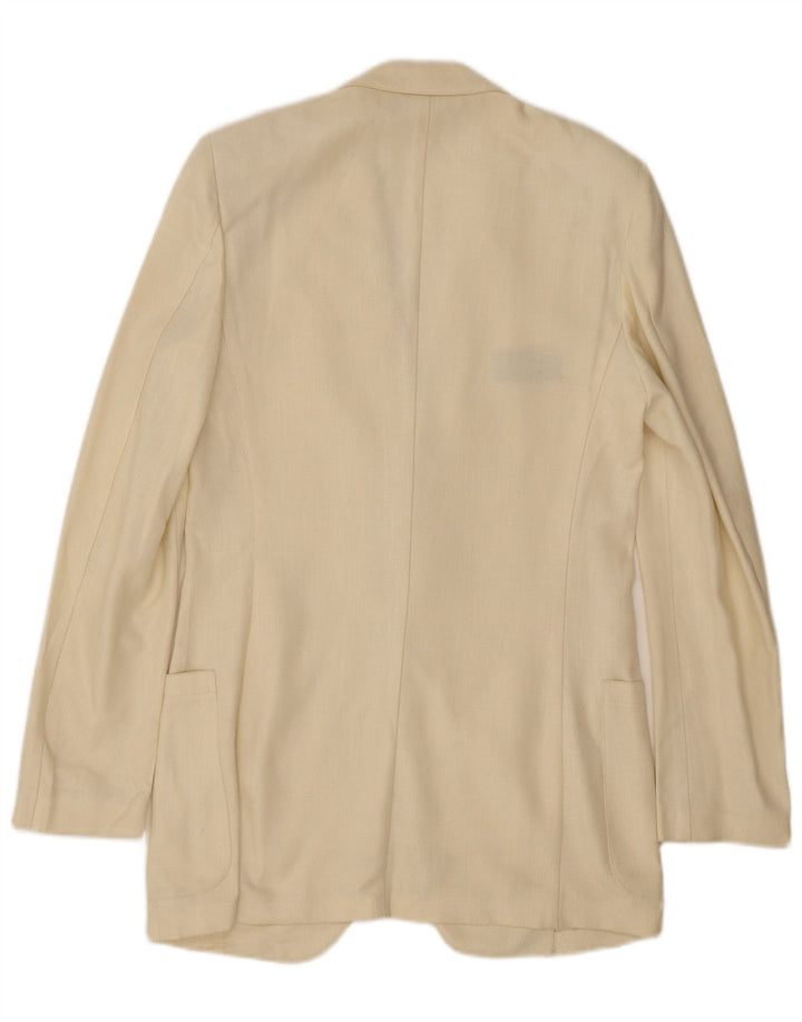 Lebole Herren-Blazer mit 2 Knöpfen, Gr. 36, Größe S, gebrochenes Weiß