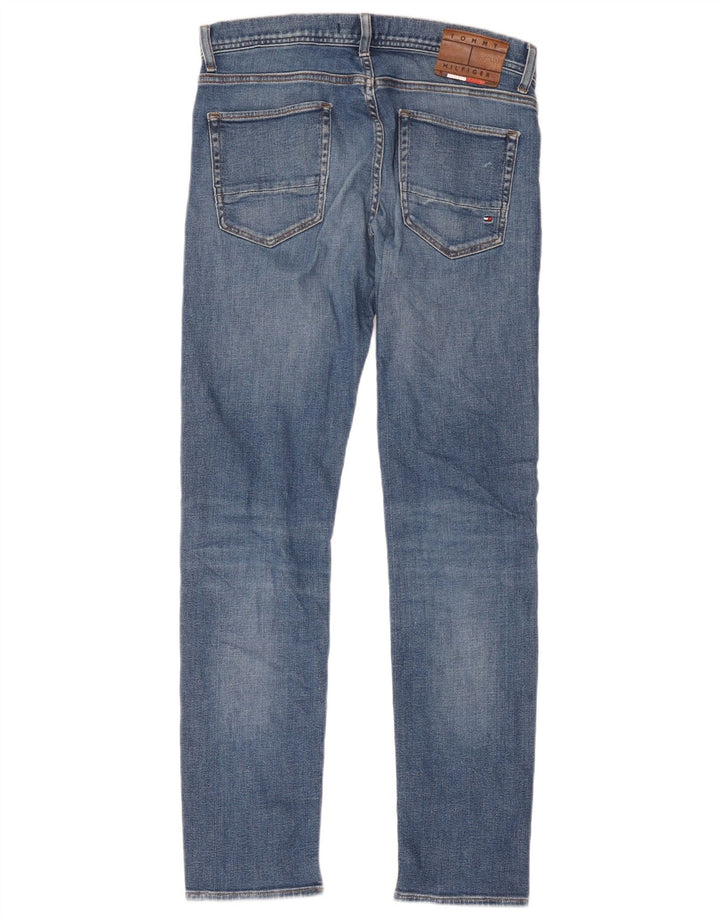 Tommy Hilfiger Herren Slim Jeans W34 L31 Blaue Baumwolle