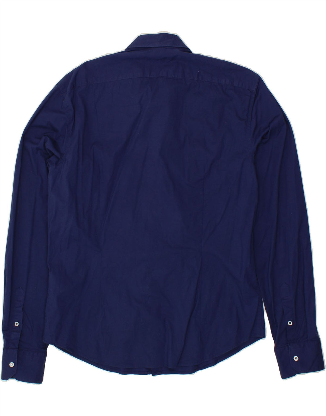 GAUDI Mens Shirt Large Navy Blue Cotton Vintage Gaudi and Second-Hand Gaudi from Messina Hembry 