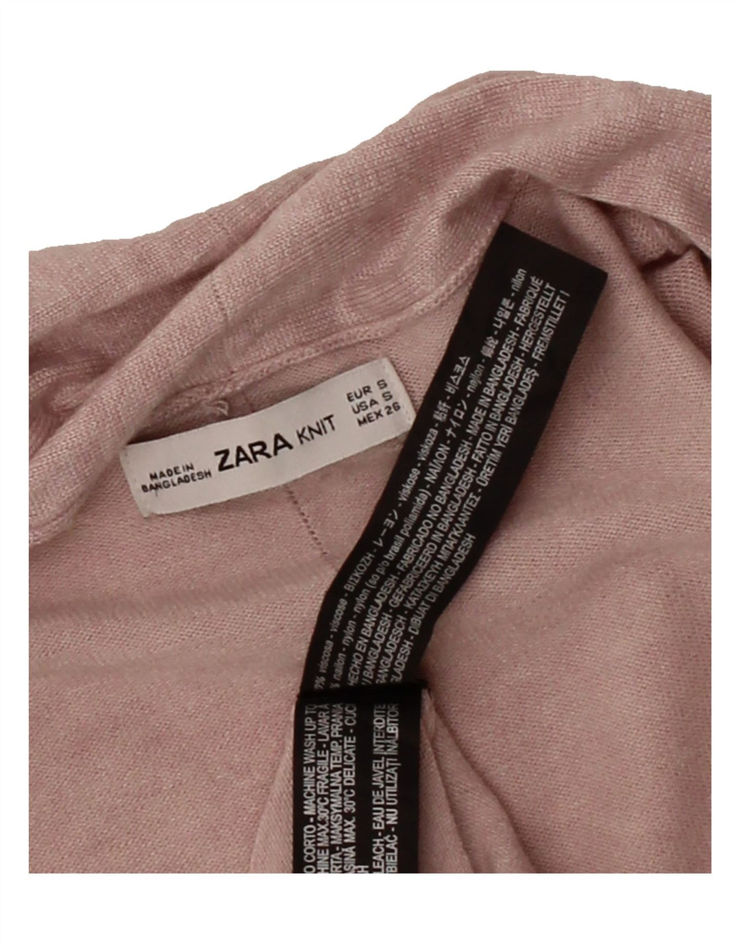 ZARA Womens Open Cardigan Sweater UK 10 Small Grey Viscose Vintage Zara and Second-Hand Zara from Messina Hembry 