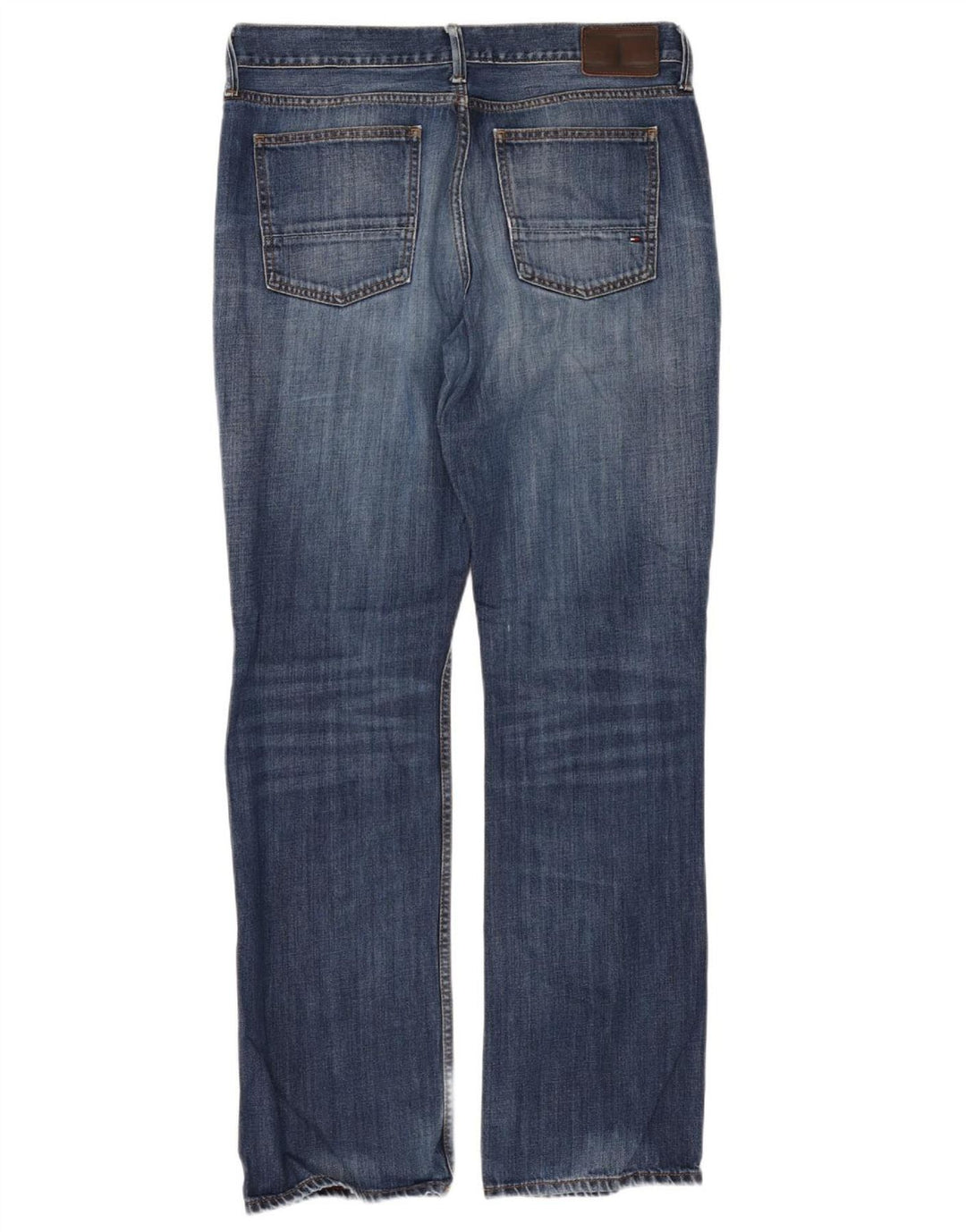 Tommy Hilfiger Herren Regular Straight Jeans W36 L34 Blaue Baumwolle