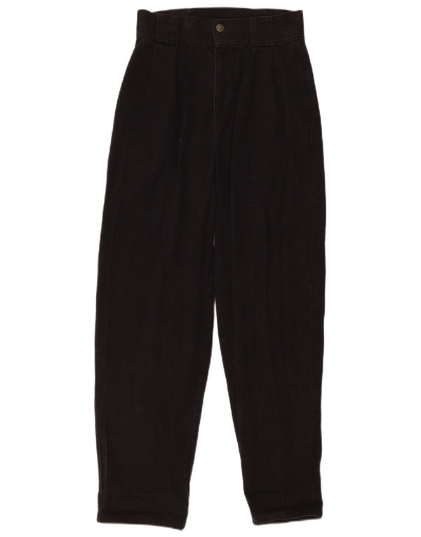 Lucy & Yak Damen High Waist Tapered Jeans W28 L30 Schwarz