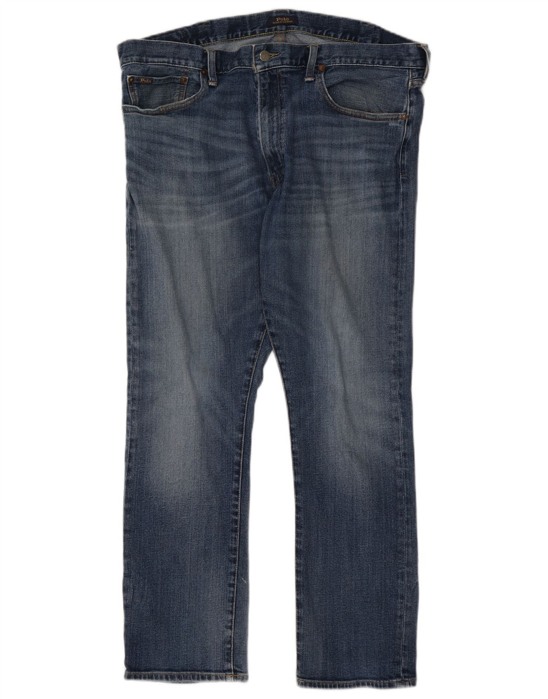 Polo Ralph Lauren Herren Straight Jeans W38 L30 Blaue Baumwolle