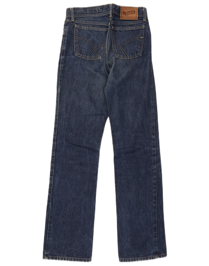 Gas Damen Straight Jeans W27 L31 Blaue Baumwolle