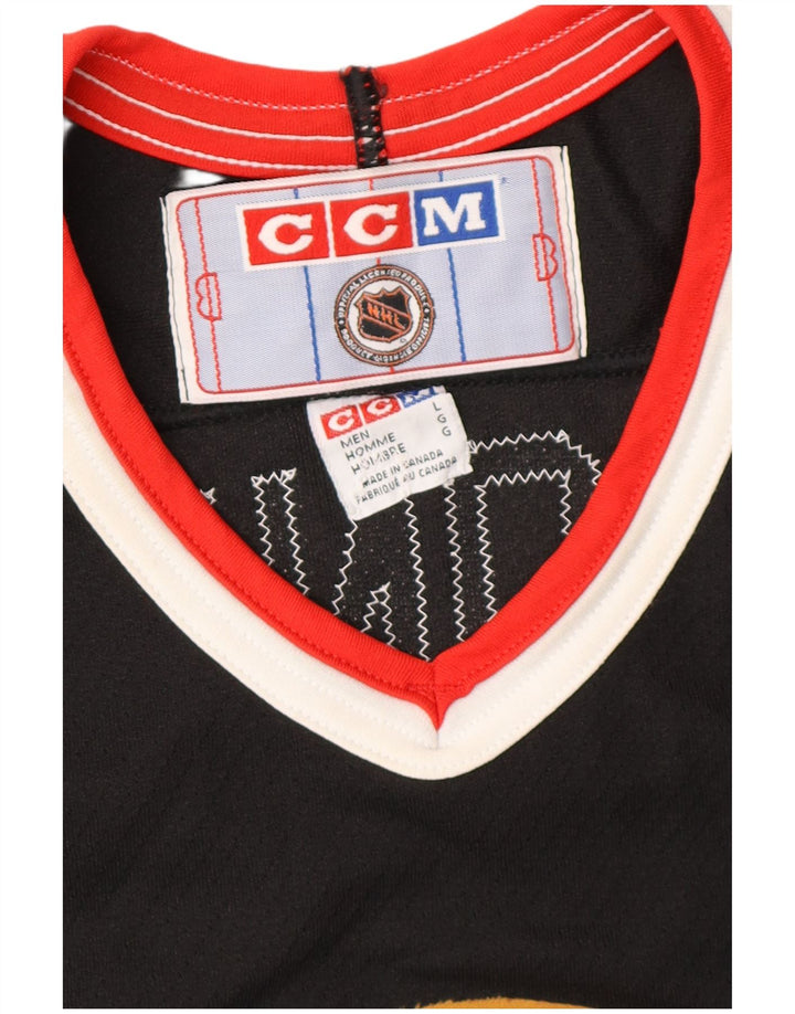 CCM NHL Herren Chicago Blachawks Tonny Amonte 10 Trikotoberteil, Größe L, Schwarz