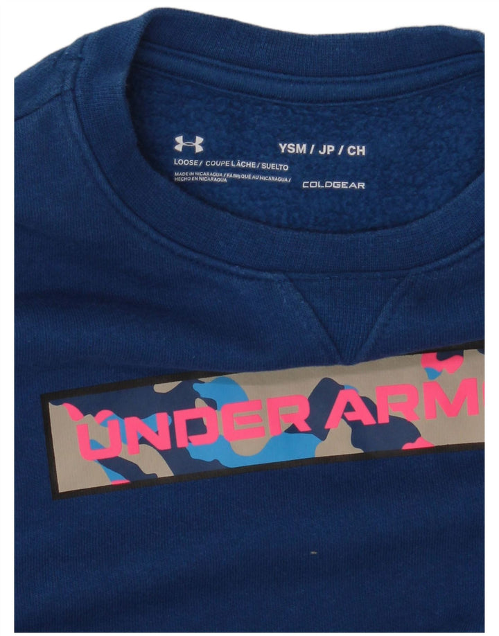 Under Armour Cold Gear Grafik-Sweatshirt für Jungen, 7–8 Jahre, Größe S, Blau