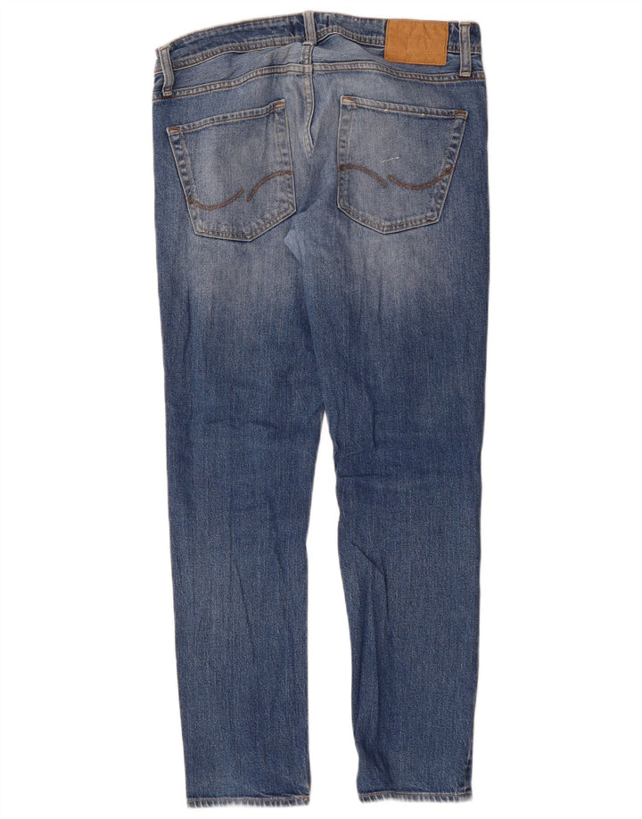 Jack & Jones Herren Tim Slim Jeans W30 L30 Blaue Baumwolle