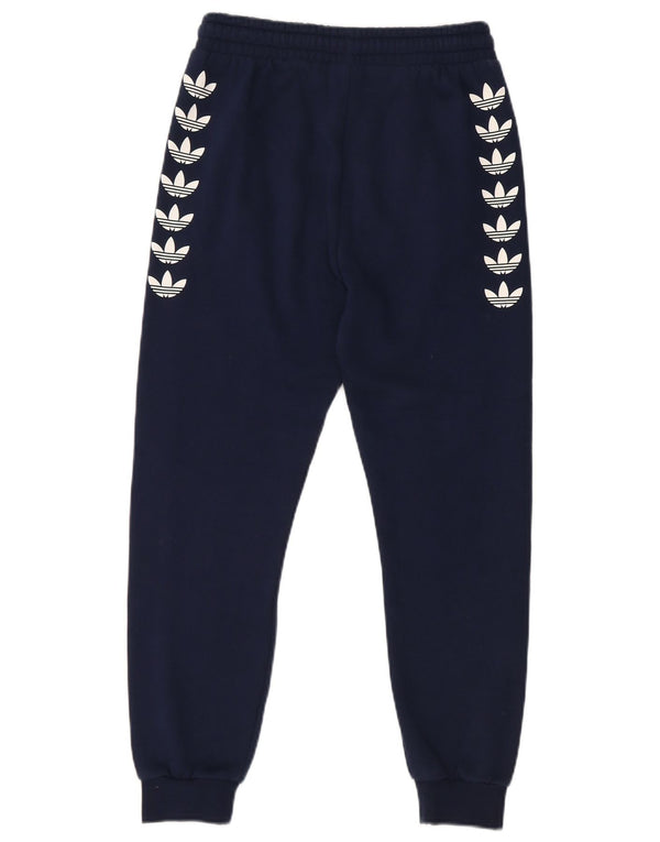 Adidas Jungen Trainingshose mit grafischem Muster, Marineblau, 11–12 Jahre
