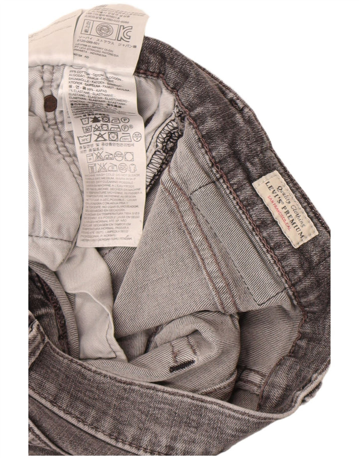 Levi's Herren Slim Jeans W32 L32 Graue Baumwolle